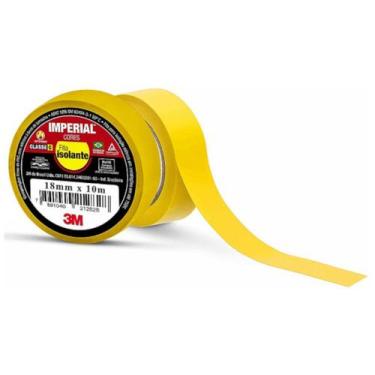 Imagem de Fita Isolante Amarela Imperial 18mmx10mt HB004297949 3M