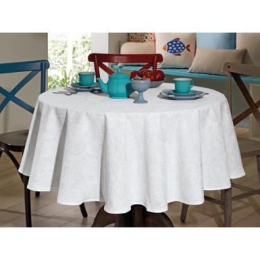 Imagem de Toalha de Mesa Redonda 4 Lugares Limpa Fácil Döhler Edite - Dohler, Br