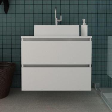 Imagem de Balcão Gabinete Gaveteiro Suspenso 60 cm Organizador Sem Cuba 2 Gaveta