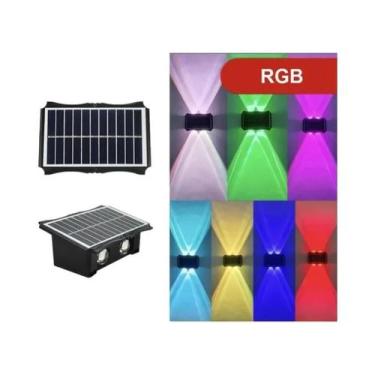 Imagem de Lâmpada de Parede LED Solar Externa à Prova d'Água - Iluminação para V