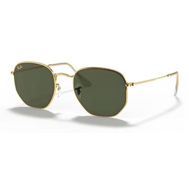 Imagem de Óculos De Sol Ray-ban Hexagonal Polido Ouro Rb3548 919631 54