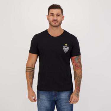 Imagem de Camisa Atlético Mineiro Galo Forte Preta - Omni, G