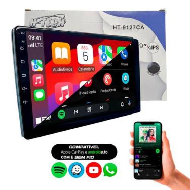 Imagem de Multimídia MP5 Slim 9" Full Touch HT-9127CA com CarPlay e Android Auto