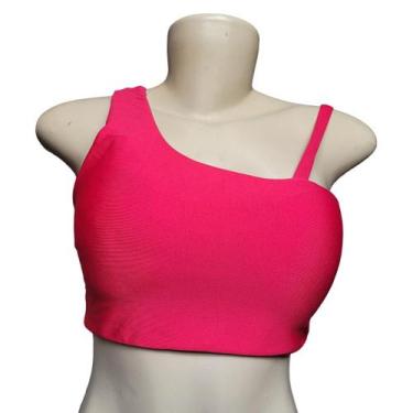 Imagem de Top Alça Costa nua Finess Com Bojo Removivel para Academia, Pink cerej