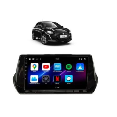 Imagem de Kit Multimídia Peugeot 208 Griffe Active 2020 / 2024 9 Pol Android Car