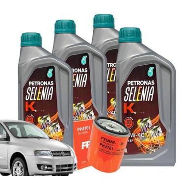 Imagem de Kit Troca 4 Óleo 15w40 Fiat Stilo 1.8 8v Motor Gm 2003 04 05 06 2011 +