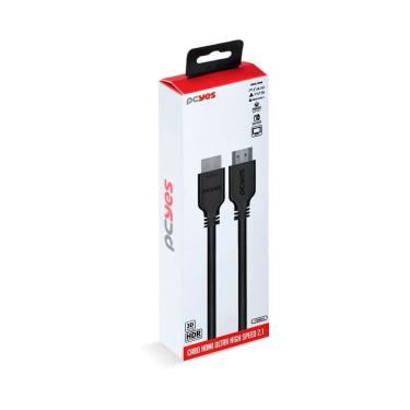 Imagem de Cabo Hdmi Ultra 2.1 8k 1m Phm21-1 com Cobre Puro 28awg e Largura de Banda 48gbps Pcyes