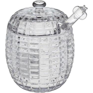 Imagem de Meleira 11X8X8Cm 170Ml Vidro Transp Com Colher - NH
