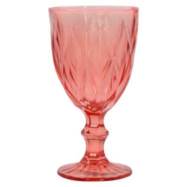 Imagem de Taça Copo de Vidro Transparente Diamante 340ml Agua Suco Drink - Bestk