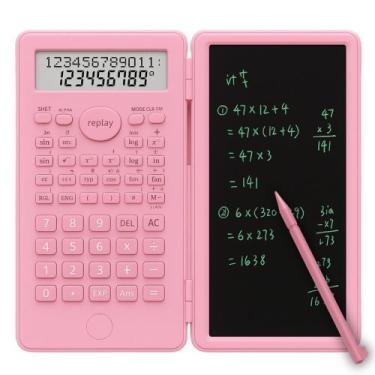 Imagem de Calculadora Científica 2 EM 1 C/ Caderno Digital de Anotações e Caneta