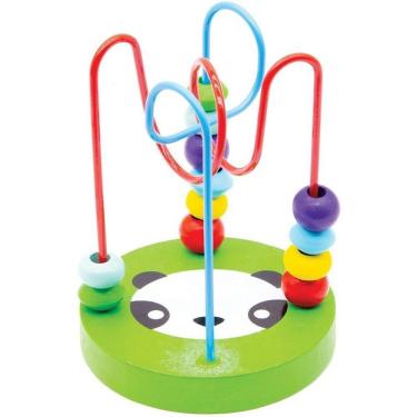 Imagem de Brinquedo Pedagógico Aramado de Madeira Divertido com Estimulo de Formas e Cores Toy Mix
