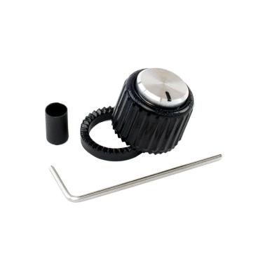 Imagem de Knob Plástico Grande Loknob PW-LNL-01BS com Travamento para Amplificadores e Pedais Preto D'Addario