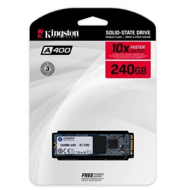 Imagem de SSD M2 240GB, Kingston A400, M.2 2280 - SA400M8 240G