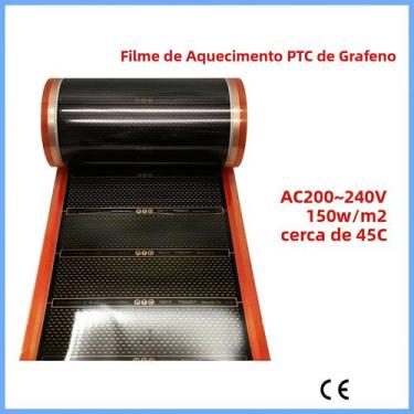 Imagem de Filme De Aquecimento PTC De Grafeno 150w/m2 MINCO HEAT, Tapete De Aque