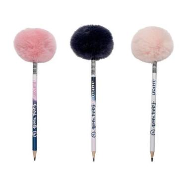 Imagem de Lapis grafite hb resina com pompom bruna tavares leonora 10569