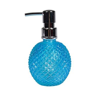 Imagem de Porta Loção Bico de Jaca Charm Azul em Vidro - Urban - 16,5x9,5 cm