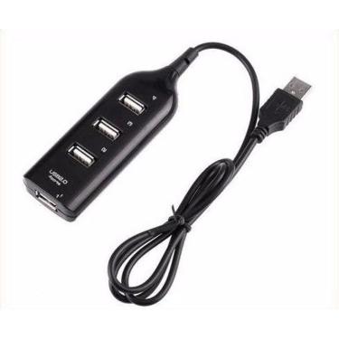 Imagem de Hub 4 Portas Usb 2.0 Preto Com Rabicho 0.35m - 532