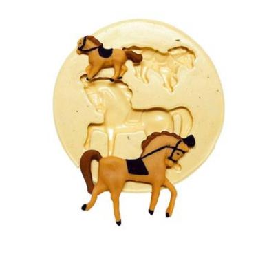 Imagem de Molde De Silicone Cavalos