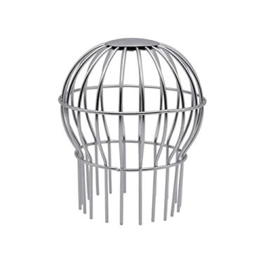 Imagem de Homyl Filtros de proteção globo para calha de telhado, bico de aço inoxidável para drenos de folha, descarga de água da chuva, 96 mm