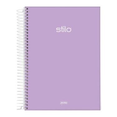 Imagem de Caderno Universitário Capa Dura 01 Matéria 80 Folhas Jandaia Stilo Pastel Lilás