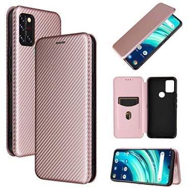 Imagem de For for UMIDIGI A9 Pro Carbon Fiber Texture Horizontal Flip TPU + PC + PU Leather Case with Card Slot
