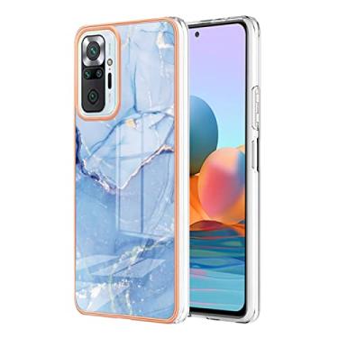 Imagem de Capas de proteção de mármore bonitas compatíveis com Xiaomi Redmi Note 10 Pro 10 Pro Max capas de silicone moldura de simplicidade proteção à prova de choque capa traseira (4, Redmi Note 10 Pro Max)