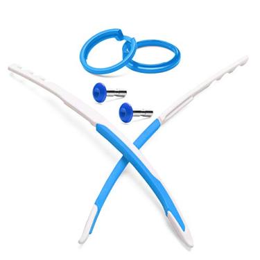 Imagem de Mryok — Anel deslizante de têmpora e ícone de substituição e pino inoxidável para Oakley Jawbreaker, Unique Sky Blue, One Size
