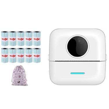 Imagem de beertoy Mini impressora de adesivos, compatível com Bluetooth, impressora térmica de bo...