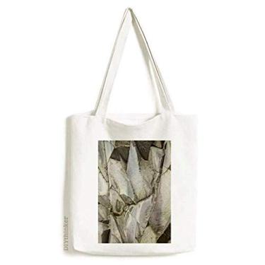Imagem de Bolsa de lona elegante com textura de cor de pedra, bolsa de compras casual
