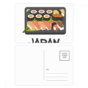 Imagem de Caixa tradicional japonesa de sushi, conjunto de cartão postal de aniversário, cartão de agradecimento