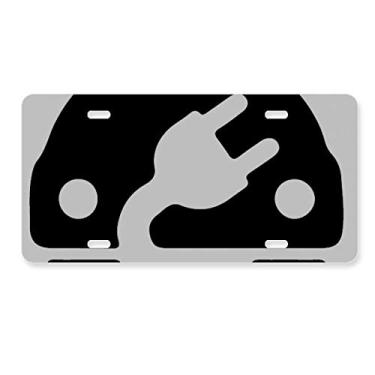 Imagem de DIYthinker Plus Minus Sign Energy Veículos Proteger Ambiente Placa de Carro Decoração de Carro Acessório de Aço Inoxidável