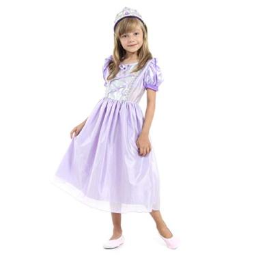 Imagem de Fantasia Princesa Lilás Std Infantil Sulamericana 927005-M