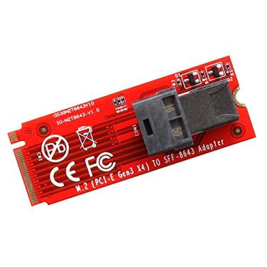 Imagem de Cabo M.2 Mini-SAS HD para U.2 (SFF-8643 para SFF-8639) Conector para SSD U.2 PCIe-NVMe SSD U2 U.2 Cabo incluído SI-ADA40121