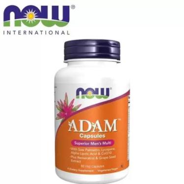 Imagem de Now Foods, Adam, Multivitamínico Superior Para Homens, 60 Cápsulas.
