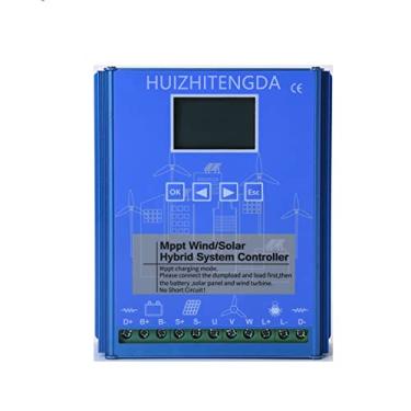 Imagem de 12V 24V 48V 3000W Controlador de carga solar de vento híbrido, sistema solar de gerador de vento MPPT para LIFEPO4 lítio -chumbo ácido bateria,48v