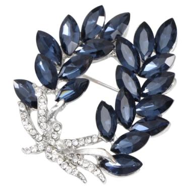 Imagem de SOIMISS broche de mulheres broche de cristal azul broche de uva broche criativo para roupas broche para presentes grampos de peito criativos broche de vidro graça vestuário