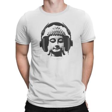 Imagem de Camiseta Buda De Fones De Ouvido
