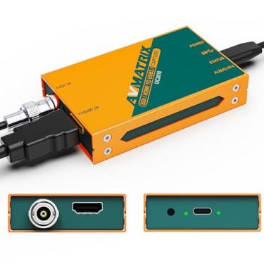 Imagem de Avmatrix Placa de captura externa de vídeo SDI/HDMI para USB3.0 para streaming, sem compressão (YUY2) 1080P60 Play and Pluy para Church Live Streaming Teleconference Tele-Education (UC2018-K)