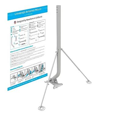 Imagem de Waveform Ultrapole: o suporte de antena universal | Suporte J Pole de 83.8 cm para telhados e paredes | Mastro para Starlink, TV, amplificador de sinal e antenas Yagi | Base + kit de extensão