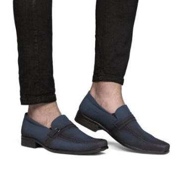 Imagem de Sapato Social Casual Masculino Bico Quadrado Sport Fino Super Confortável 1103-Masculino