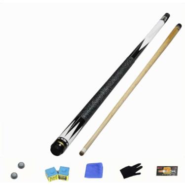 Imagem de CQBXRD Taco de sinuca para bar de bilhar de madeira de madeira, taco de sinuca, bastão de taco de bilhar profissional de bordo canadense, taco de sinuca, tacos de taco de bilhar de madeira (taco de