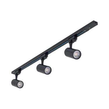 Imagem de Kit 03 Spots Led com Trilho e Emenda Preto 10W 4000K Bivolt 1 Metro