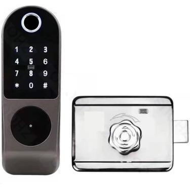 Imagem de JJXDYM Smart Lock, Fechadura Eletrônica Digital à Prova D'água com Impressão Digital, WiFi, App, Controle Remoto, Senha, Cartão Rfid, Keyless, TTLock, Fechadura Inteligente