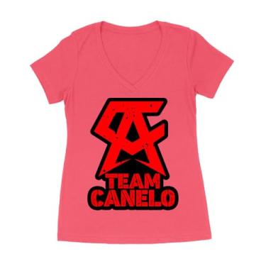 Imagem de Camiseta Team Canelo Alvarez Boxing Champion Supporter - Mostre seu orgulho de lutador, Vermelho, G