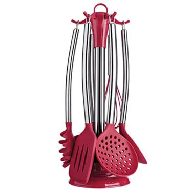 Imagem de Euro Home - Conjunto de Gadgets de Silicone com Cabo Inox 7 Peças - SIL3390-VM