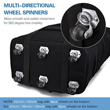 Imagem de Malas Com Rodas, Bagagem Dobrável, Bolsa de Viagem Dobrável Expansível, Bolsa de Bagagem Dobrável, Mala Com Rodas Expansível para Homens e Mulheres (45 polegadas)
