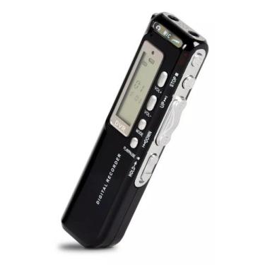 Imagem de Mini Gravador De Voz Digital Espião Com Display 8Gb - Fam