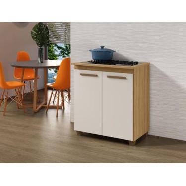 Imagem de Balcão para Cooktop Fox 5 Bocas Arte Móveis, Cinamomo/Off