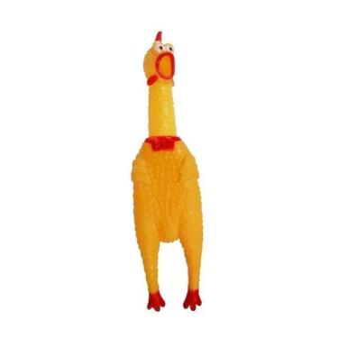 Imagem de Frango Galinha Mordedor Brinquedo Pet 28cm - Aliança