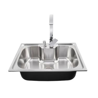 Imagem de SOFTINOX Kit Cozinha Gourmet Cuba em Aço Inox 60x40 com Torneira Monocomando Titally Cromada